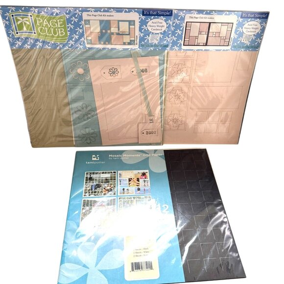 Wish In The Wind Mosaic Moments 3 Page Kits 12x12 Acid-Free Heavyweight Cardstoc - Picture 1 of 16